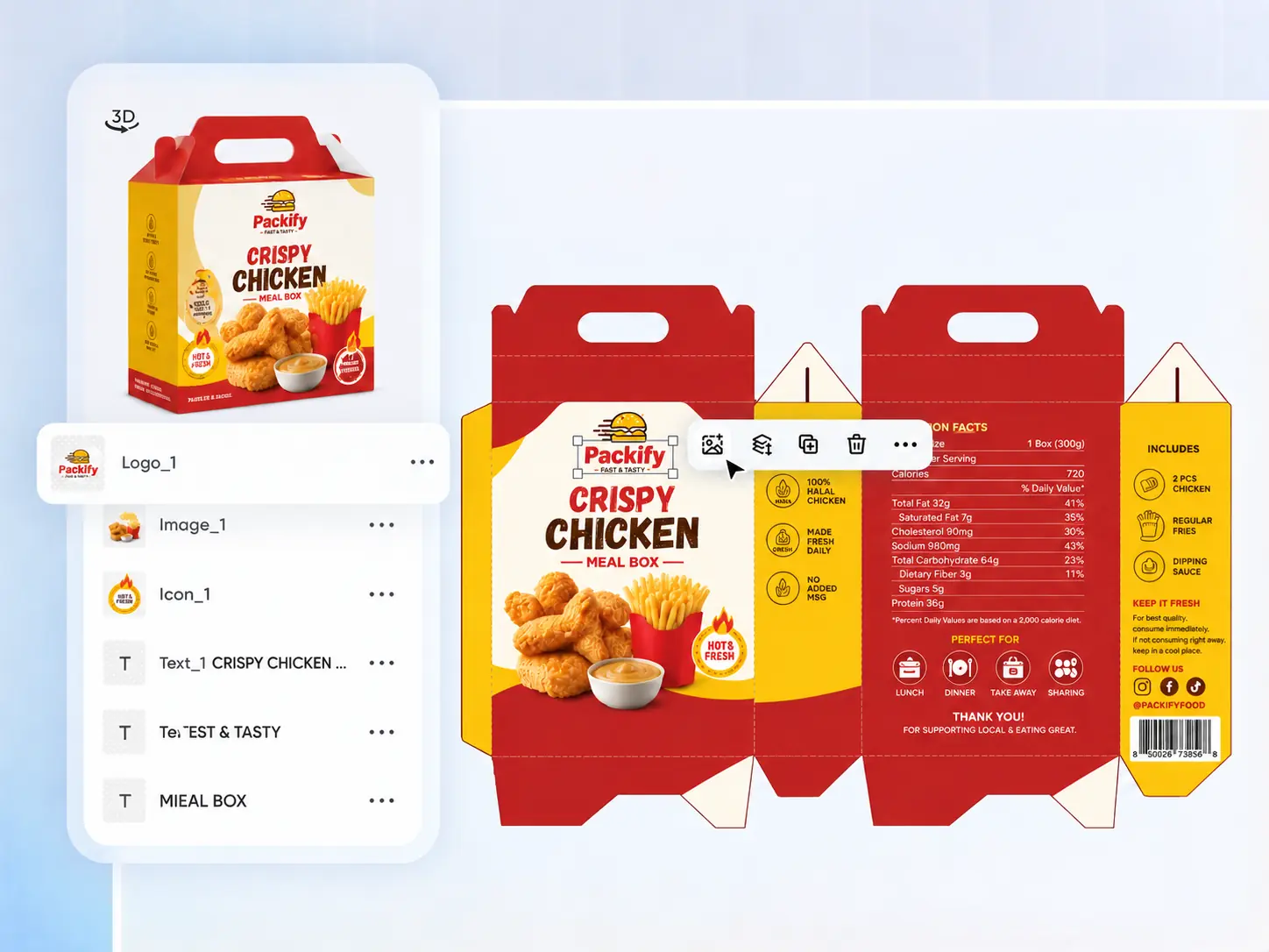 Check artwork across folded panels gable-box-mockup-generator-check-artwork-across-folded-panels