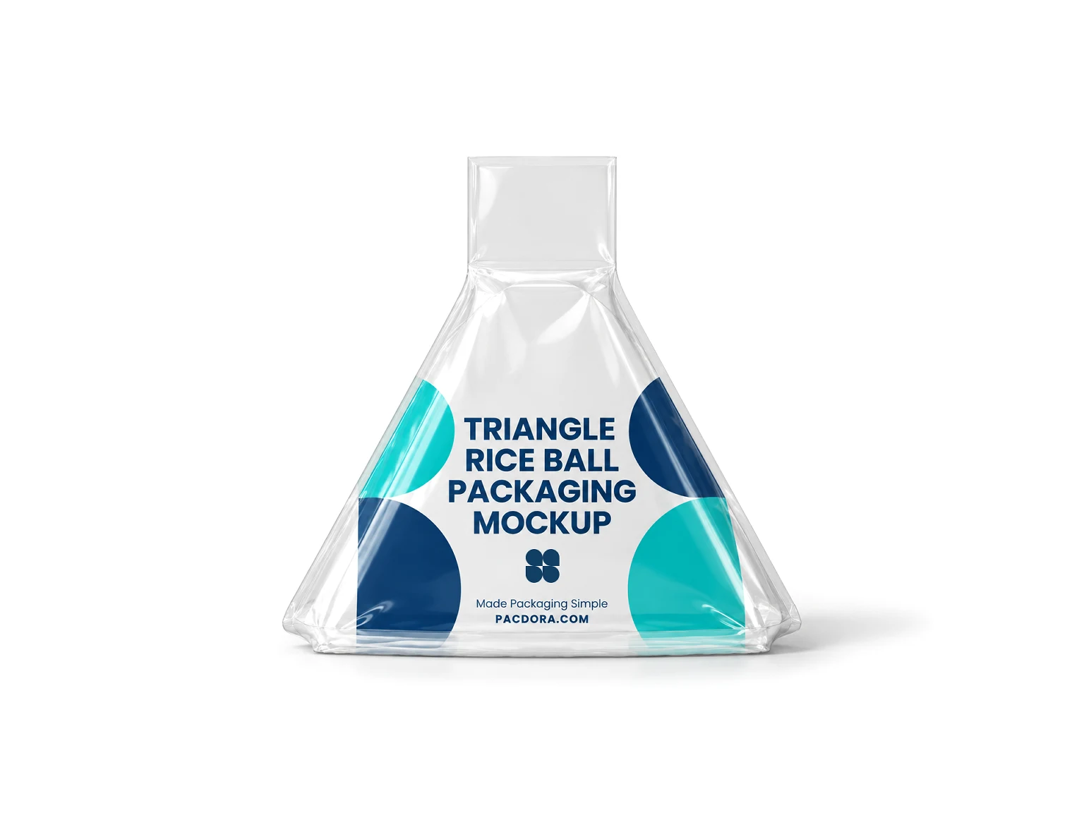Car polish bottle mockup Triangle rice ball packaging mockup
