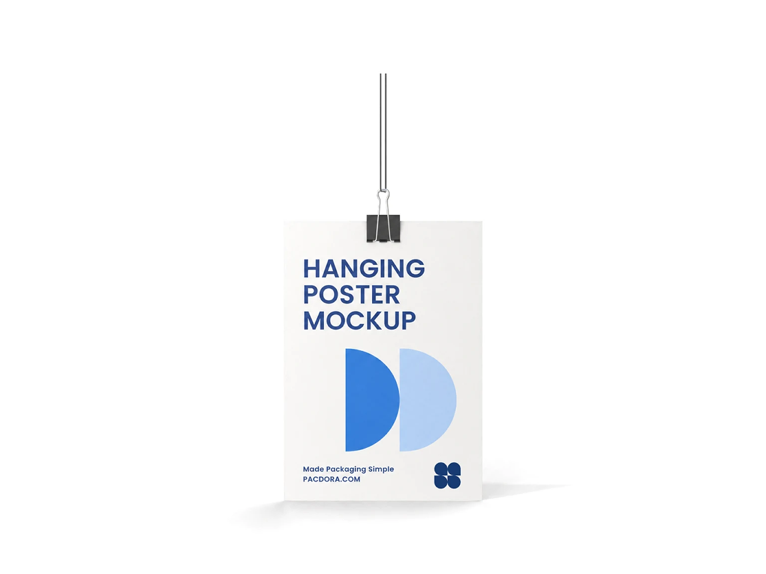 Engine oil packaging mockup Hanging poster mockup