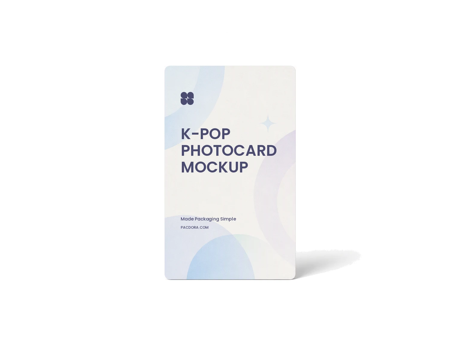 Car engine coolant pouch mockup K-pop photocard mockup