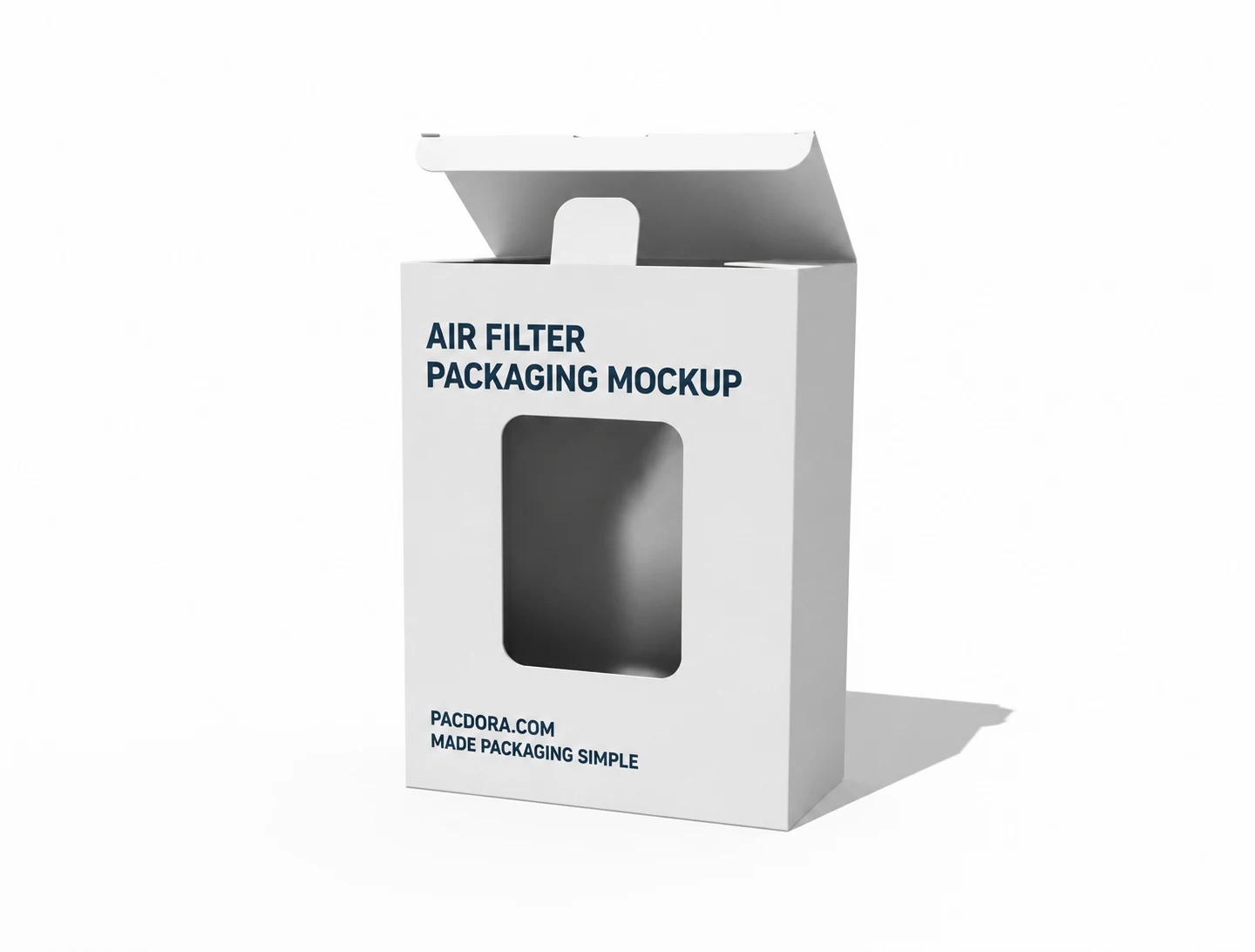 Mockup de embalagem de filtro de ar 