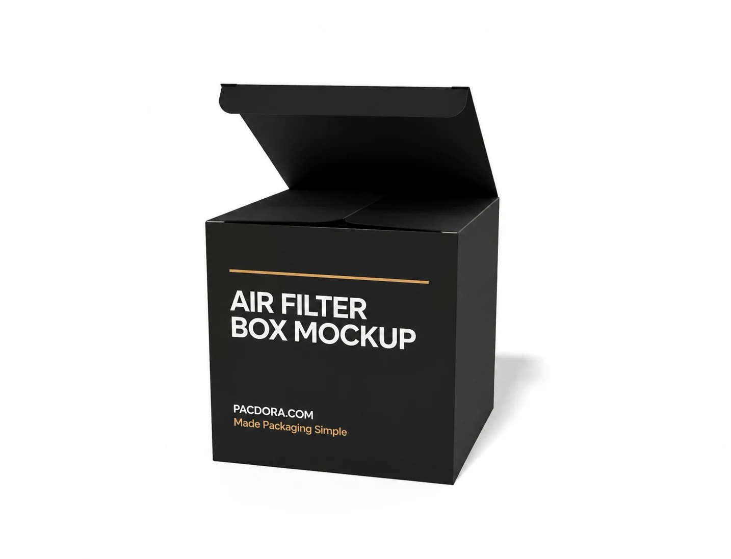 Mockup de embalagem de filtro de ar 