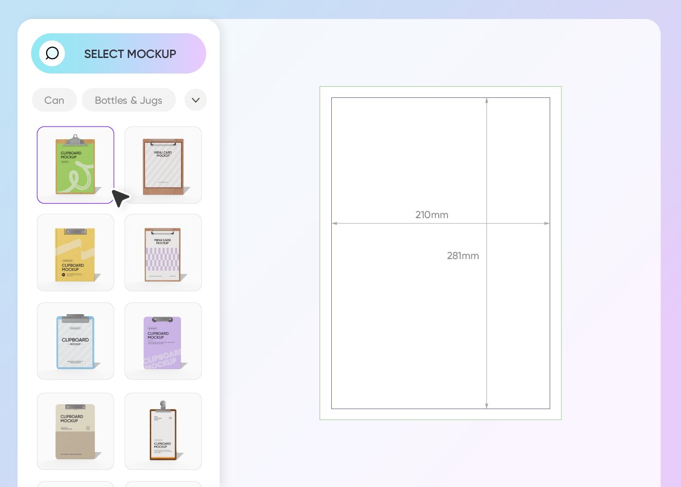 Step 1: Choose a clipboard mockup