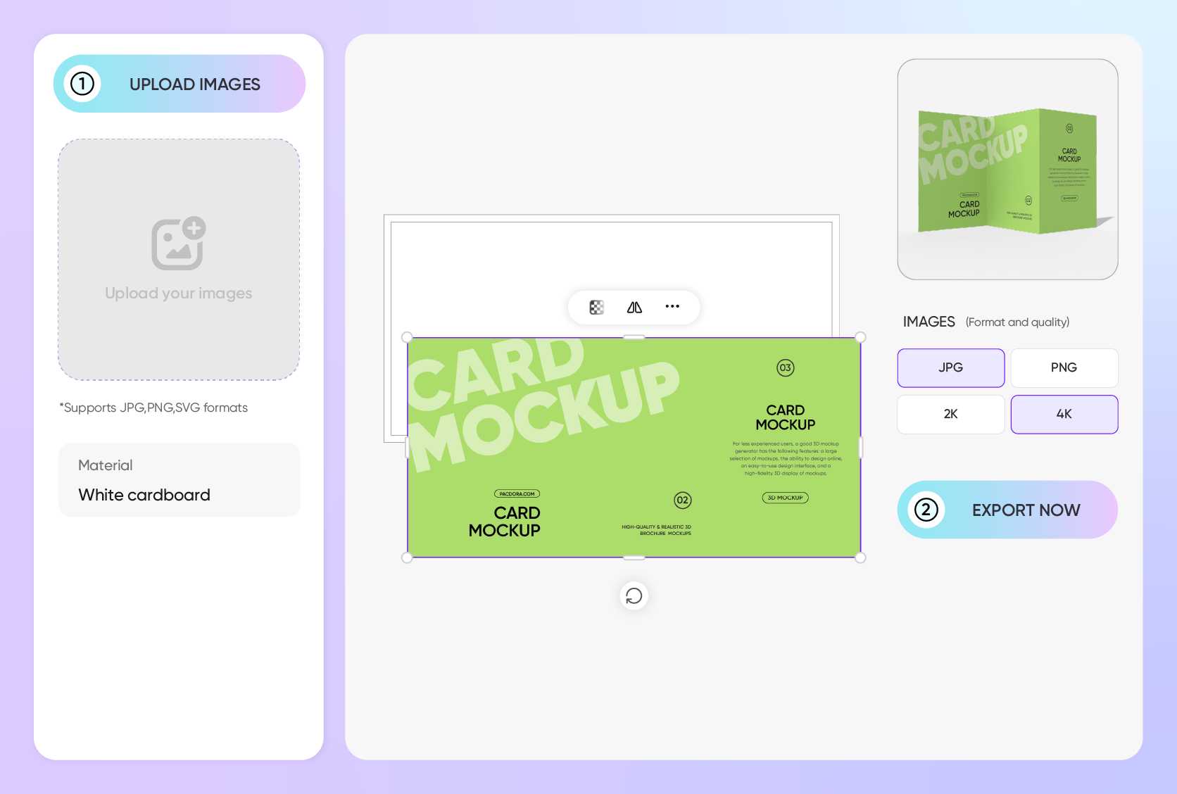 Controlled images for easy customization