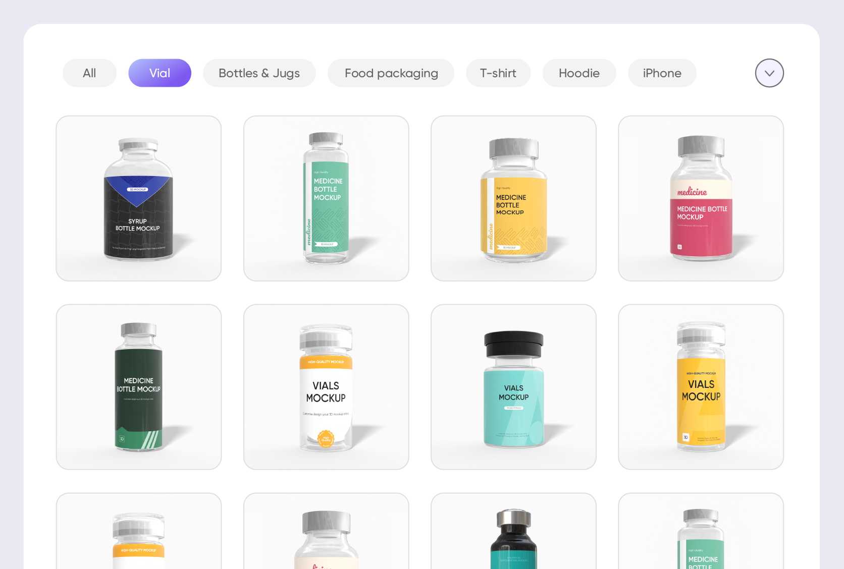 Multiple shapes to match diverse usages