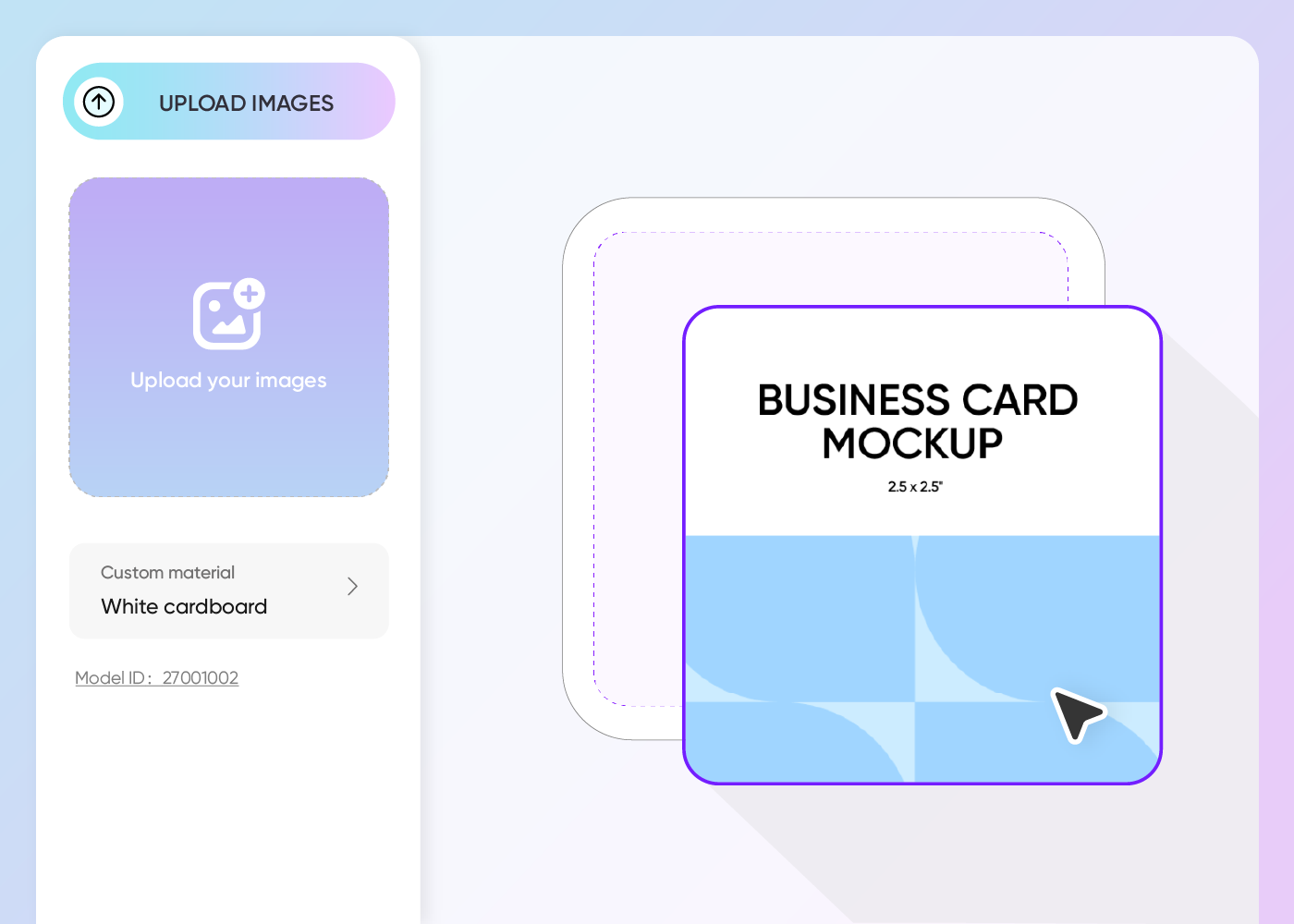 Step 2: Upload images and adjust