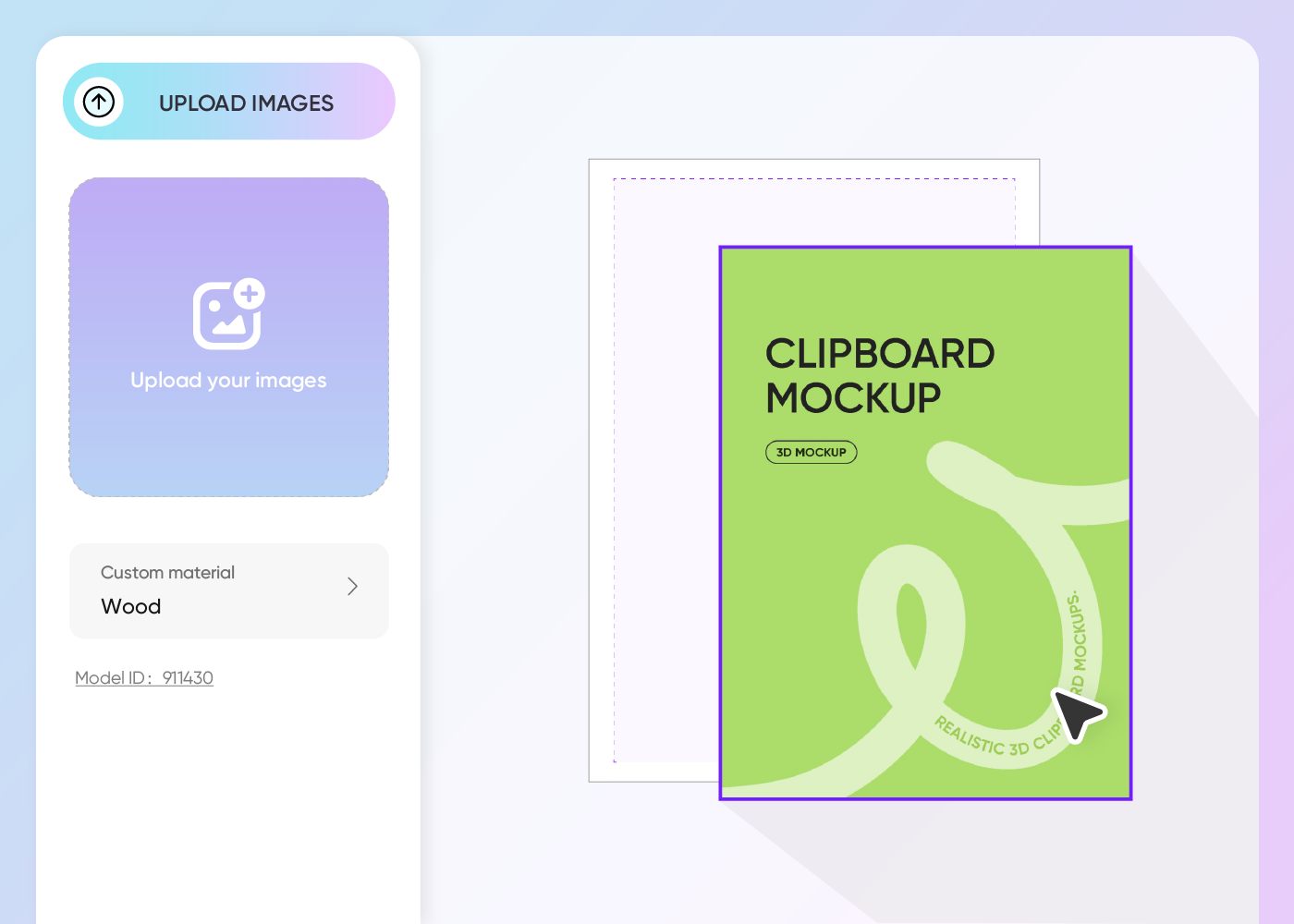 Step 2: Upload images and customize