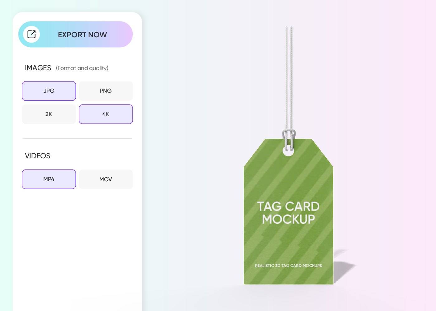 Step 3: Export your finished design