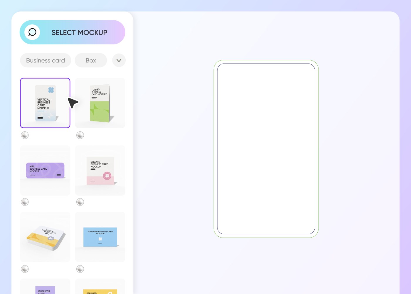 Step 1: Select a greeting card mockup