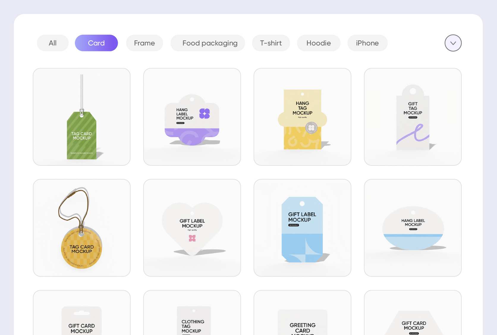 Various gift tags for all products & needs