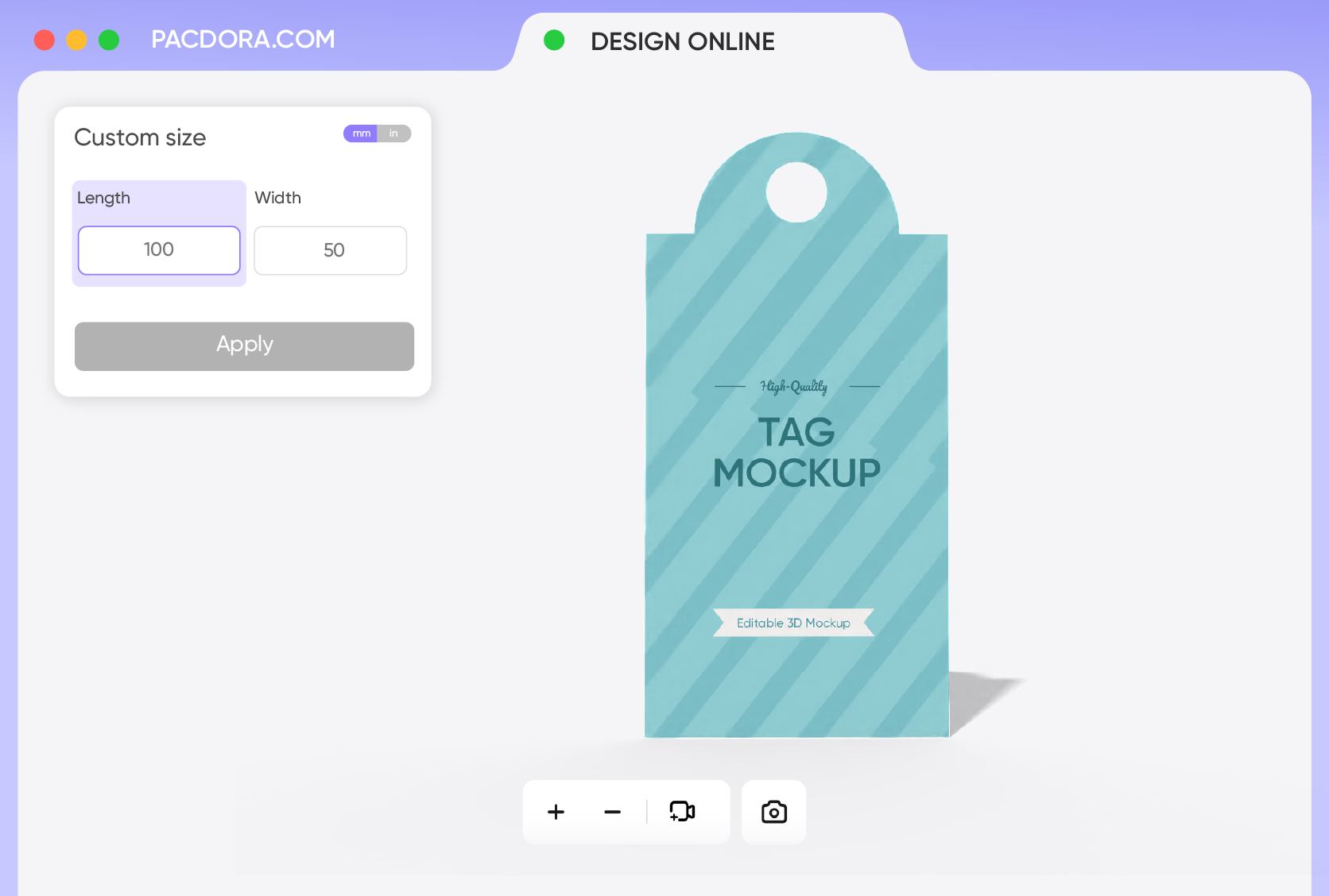 Images and taglines for standout hang tags