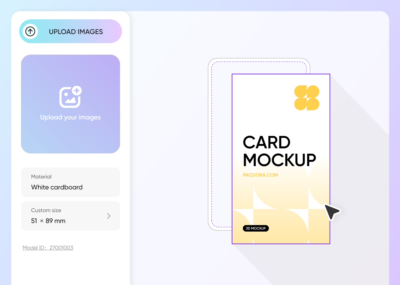 Step 2: Upload design and personalize